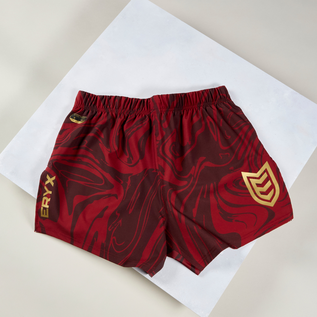 Eryx Red Marble MMA Shorts