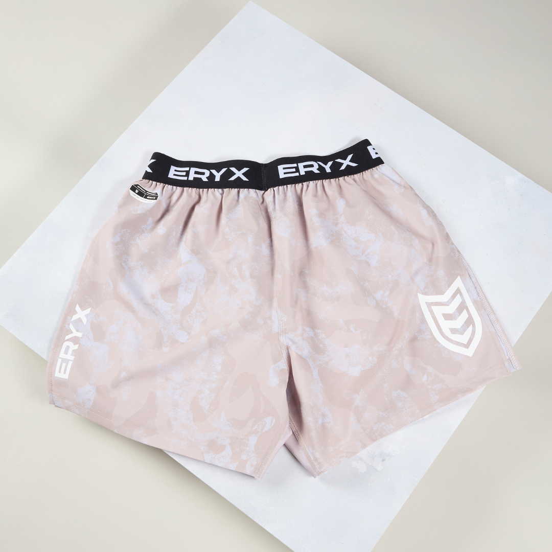 Eryx Desert Camo High Split Shorts