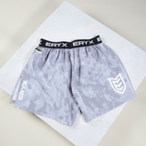 Eryx Grey Camo High Split Shorts