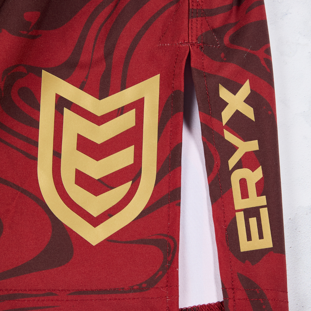 Eryx Red Marble MMA Shorts