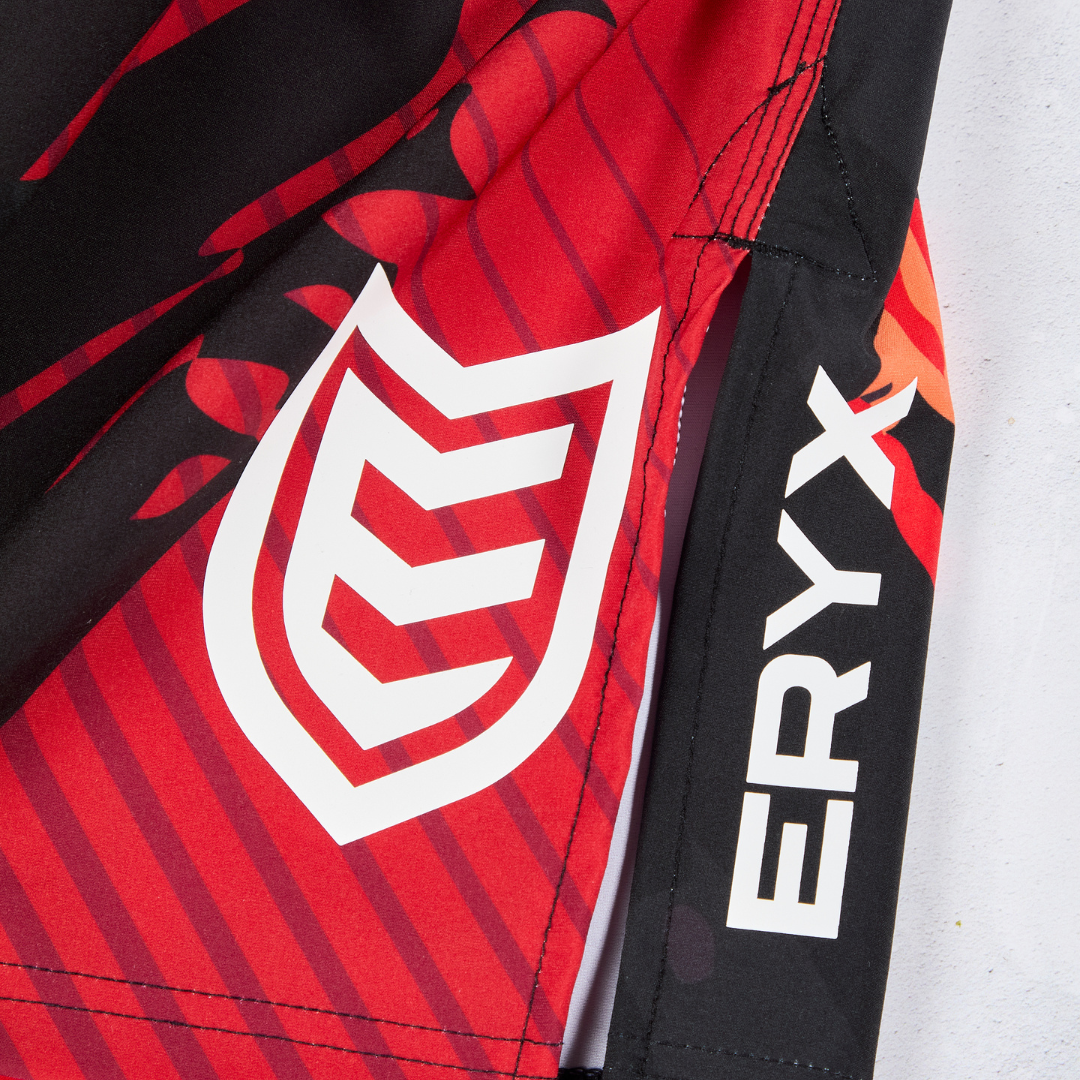 Eryx Red Carbon MMA Shorts