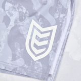 Eryx Grey Camo High Split Shorts