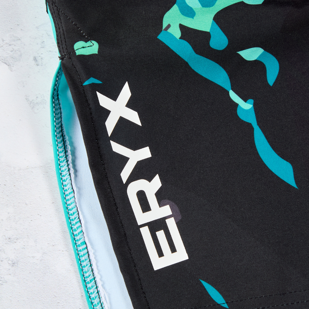 Eryx Teal Carbon MMA Shorts