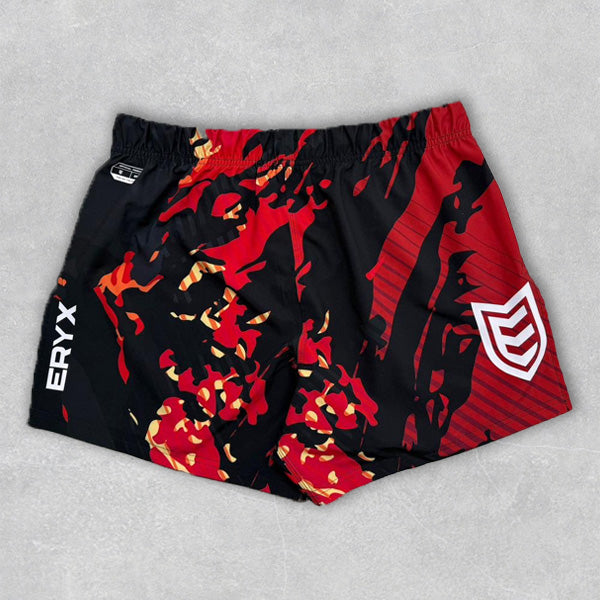 Eryx Red Carbon MMA Shorts