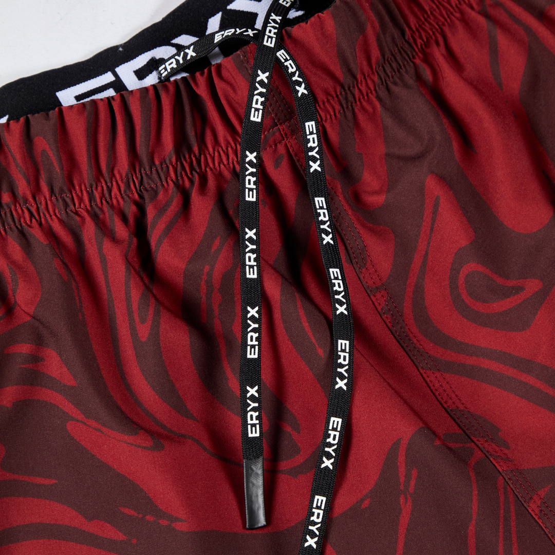 Eryx Red Marble MMA Shorts