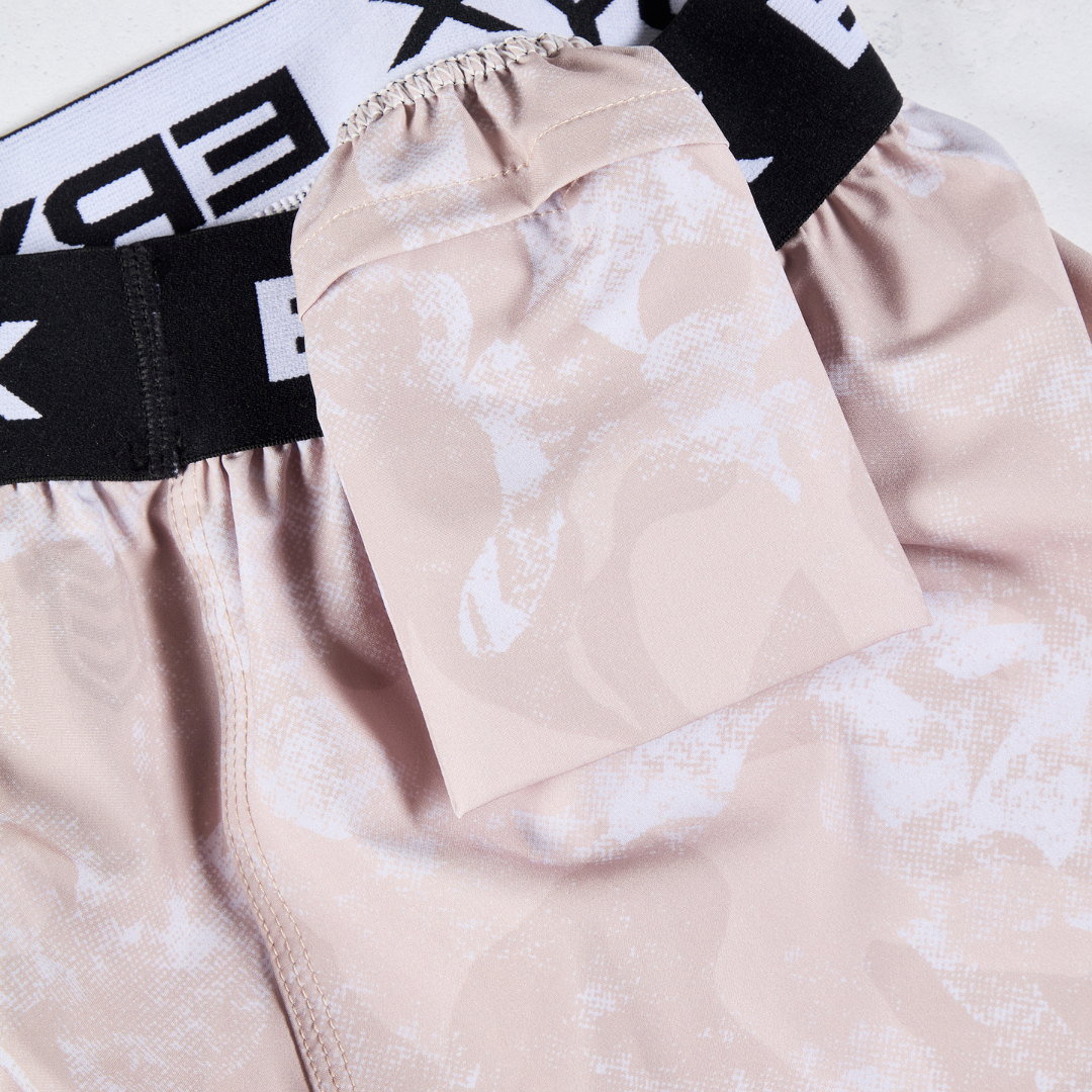 Eryx Desert Camo High Split Shorts