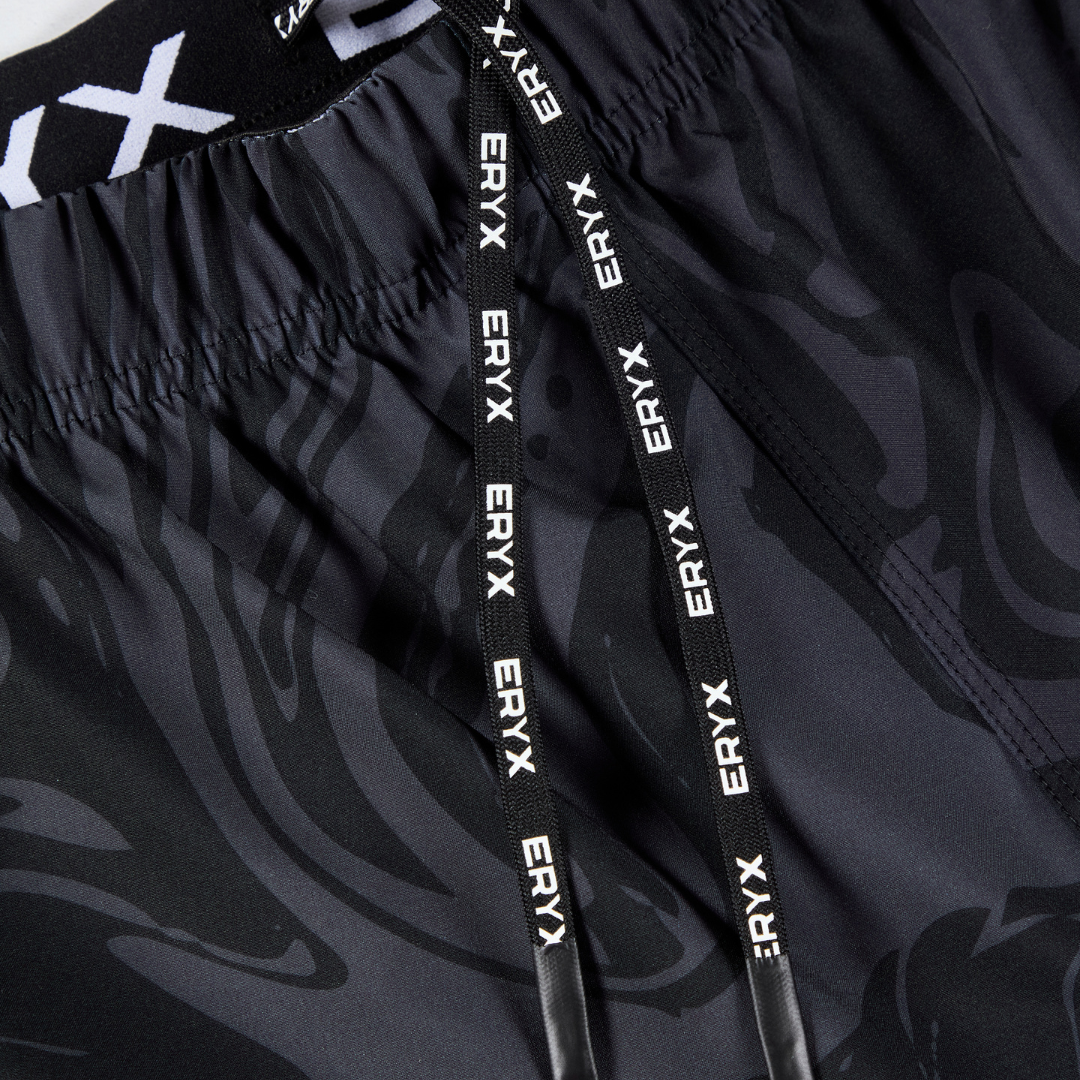 Eryx Black Marble MMA Shorts