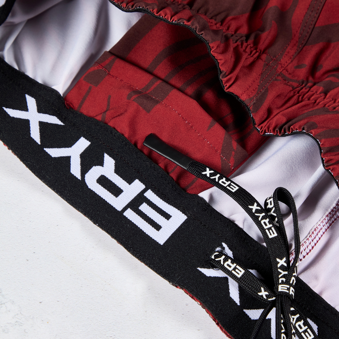Eryx Red Marble MMA Shorts