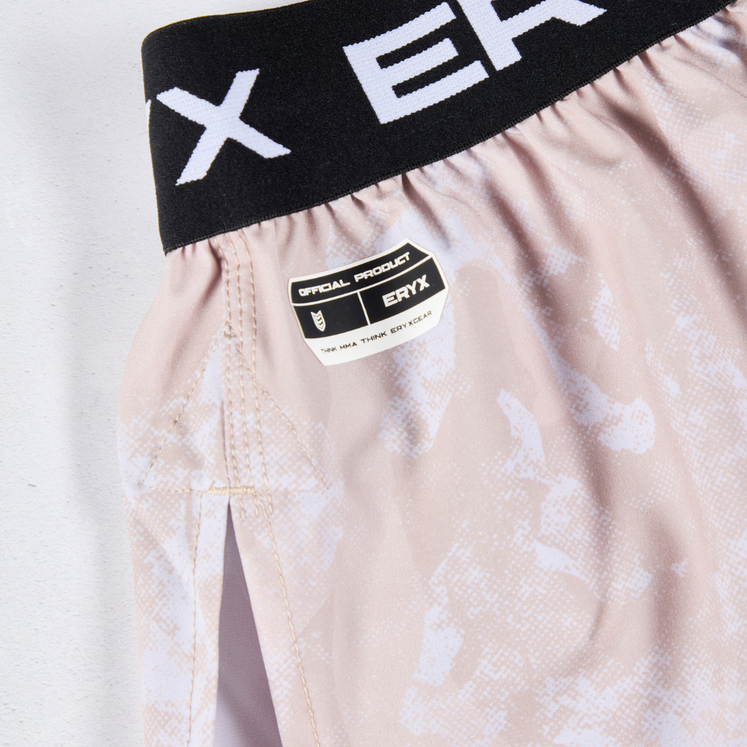 Eryx Desert Camo High Split Shorts