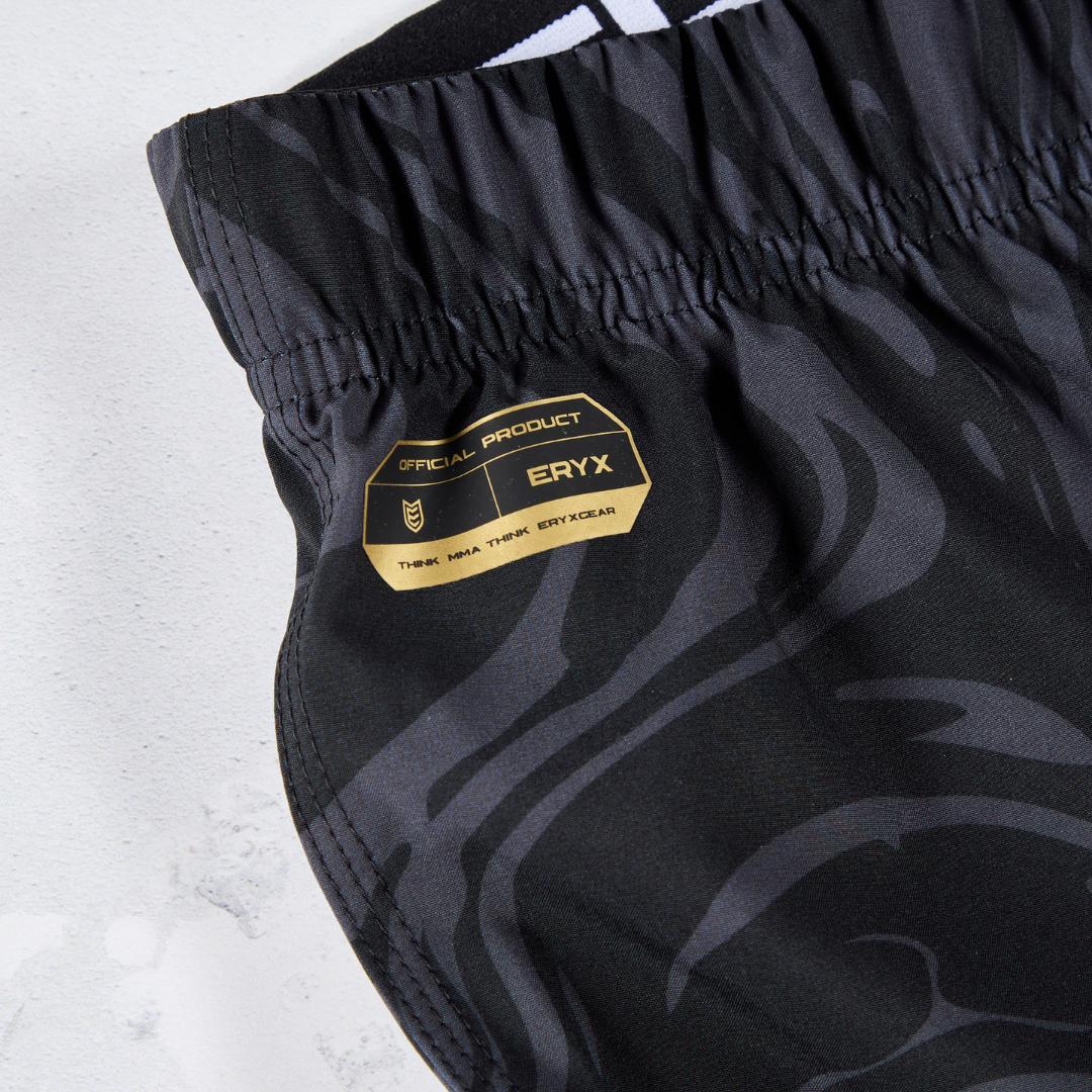 Eryx Black Marble MMA Shorts