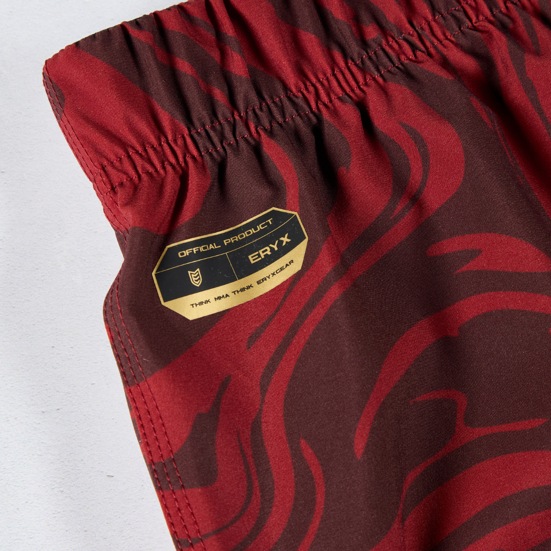 Eryx Red Marble MMA Shorts