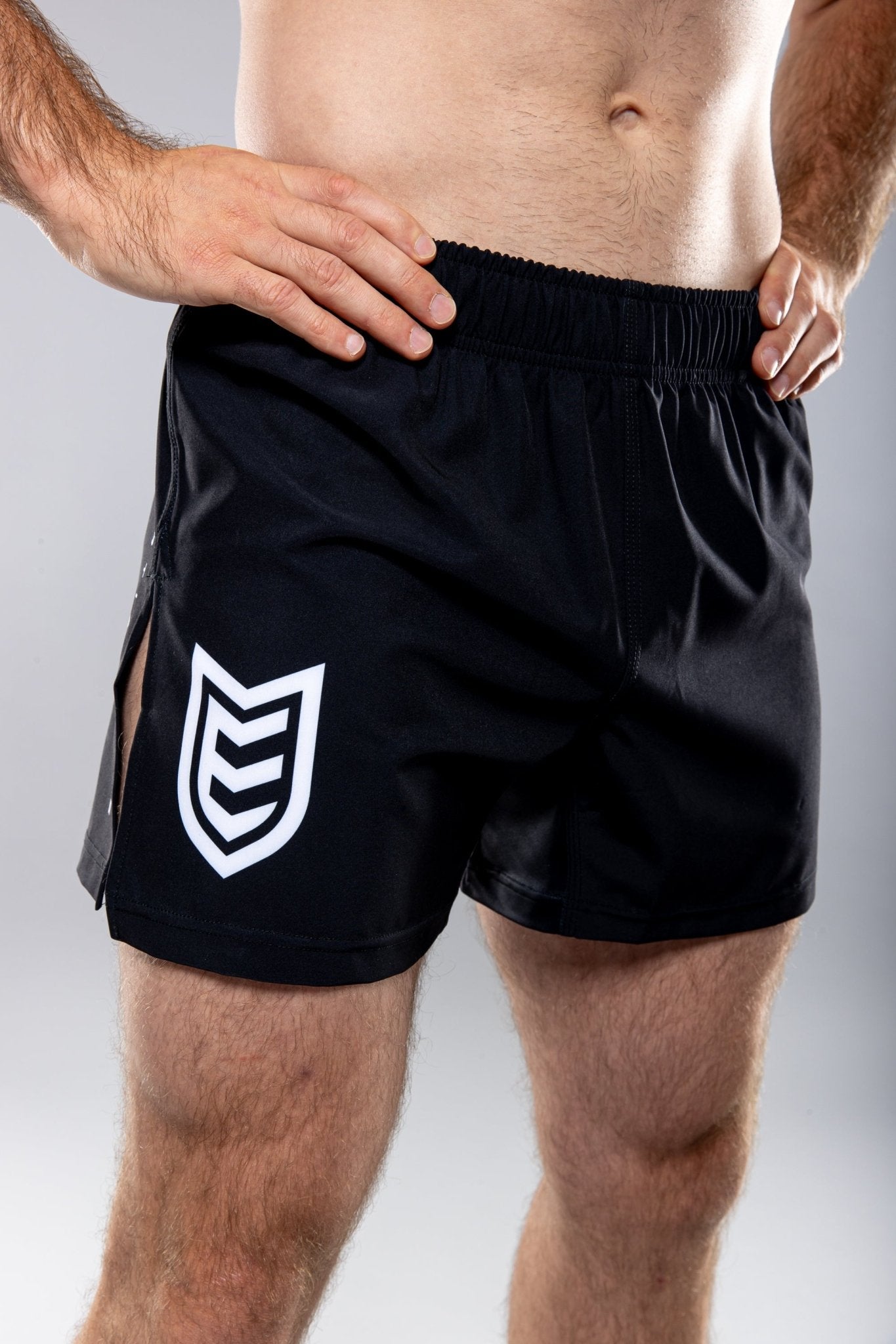 Eryx Black Essential MMA Shorts - Eryxgear