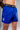 Eryx Blue Essential High Split MMA Shorts - Eryxgear