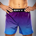 Eryx Blue Gradient High Split MMA Shorts - Eryxgear