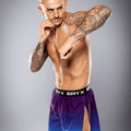 Eryx Blue Gradient High Split MMA Shorts - Eryxgear