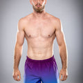 Eryx Blue Gradient Hybrid MMA Shorts - Eryxgear