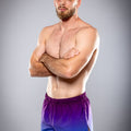 Eryx Blue Gradient Hybrid MMA Shorts - Eryxgear