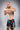 Eryx Blue/Red Flatline High Split MMA Shorts - Eryxgear
