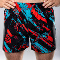 Eryx Blue/Red Flatline Hybrid MMA Shorts - Eryxgear