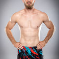 Eryx Blue/Red Flatline Hybrid MMA Shorts - Eryxgear