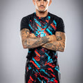 Eryx Blue/Red Flatline MMA Tee - Eryxgear