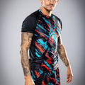 Eryx Blue/Red Flatline MMA Tee - Eryxgear