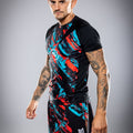 Eryx Blue/Red Flatline MMA Tee - Eryxgear
