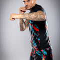 Eryx Blue/Red Flatline MMA Tee - Eryxgear