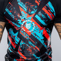 Eryx Blue/Red Flatline MMA Tee - Eryxgear