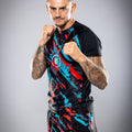 Eryx Blue/Red Flatline MMA Tee - Eryxgear