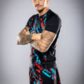 Eryx Blue/Red Flatline MMA Tee - Eryxgear