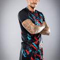 Eryx Blue/Red Flatline MMA Tee - Eryxgear