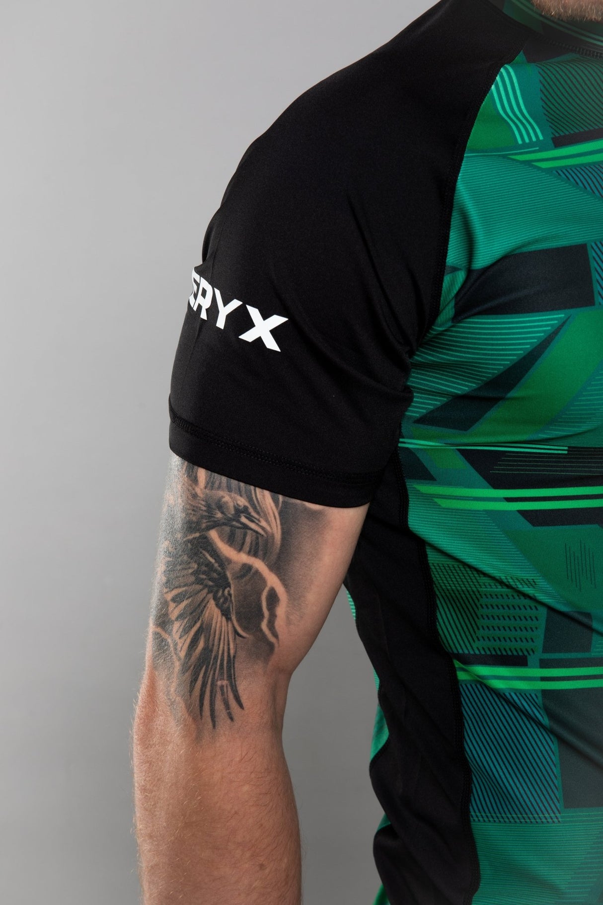 Eryx Glitch MMA Tee Green - Eryxgear
