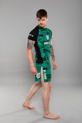 Eryx Glitch MMA Tee Green - Eryxgear