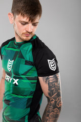 Eryx Glitch MMA Tee Green - Eryxgear