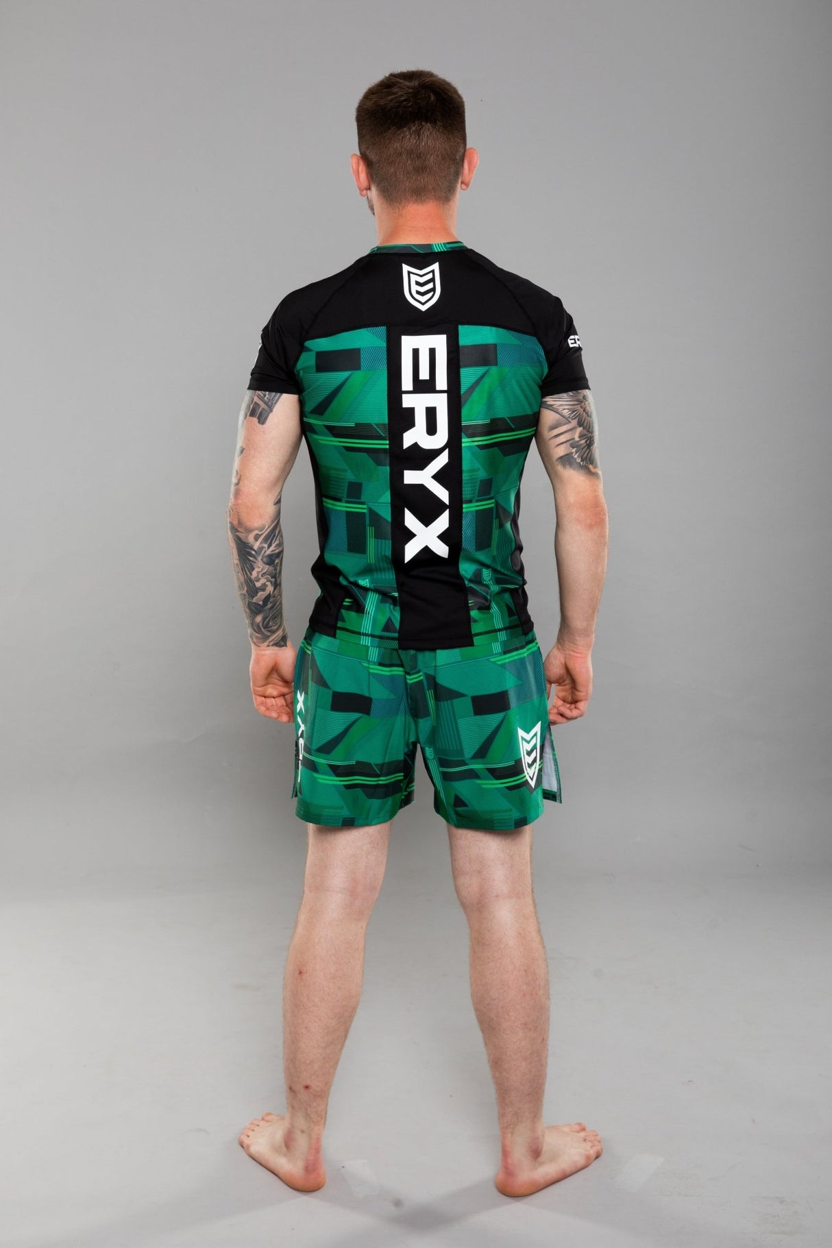Eryx Glitch MMA Tee Green - Eryxgear
