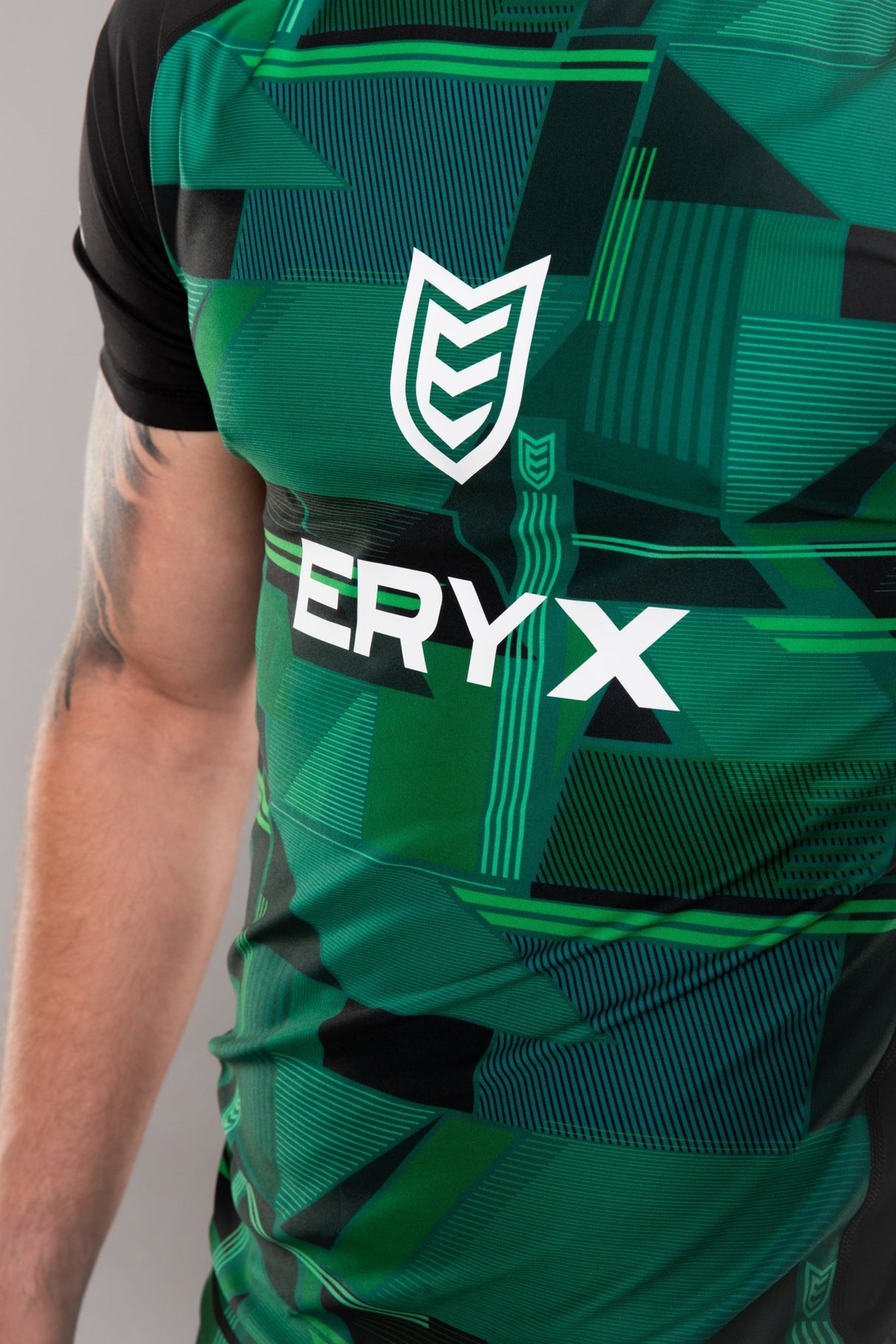 Eryx Glitch MMA Tee Green - Eryxgear