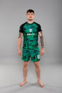 Eryx Glitch MMA Tee Green - Eryxgear
