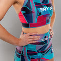 Eryx Glitch Sports Bra Aqua - Eryxgear
