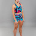 Eryx Glitch Sports Bra Aqua - Eryxgear