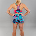 Eryx Glitch Sports Bra Aqua - Eryxgear