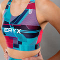 Eryx Glitch Sports Bra Aqua - Eryxgear