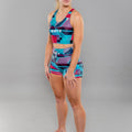 Eryx Glitch Sports Bra Aqua - Eryxgear