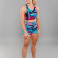 Eryx Glitch Sports Bra Aqua - Eryxgear