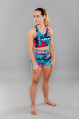 Eryx Glitch Sports Bra Aqua - Eryxgear