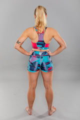 Eryx Glitch Sports Bra Aqua - Eryxgear