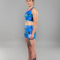 Eryx Glitch Sports Bra Blue - Eryxgear