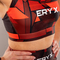 Eryx Glitch Sports Bra Red - Eryxgear
