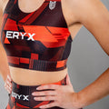 Eryx Glitch Sports Bra Red - Eryxgear