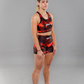 Eryx Glitch Sports Bra Red - Eryxgear